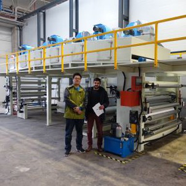 Piele artificiala Bronzing Machine